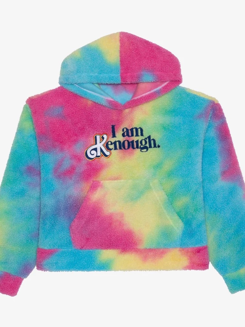 Mattel Barbie Movie “Kenough” Tie-Dye Plush Hoodie